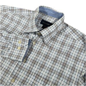 Scott Barber Men’s M‎ Long Sleeve Plaid Button Down Shirt EUC